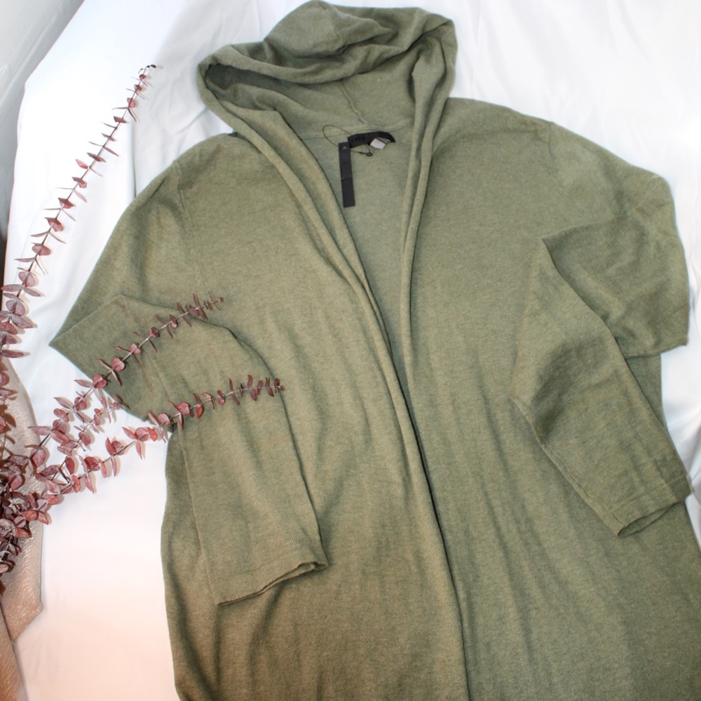 ASOS Green Hooded Cardigan | Size L | New with Tags